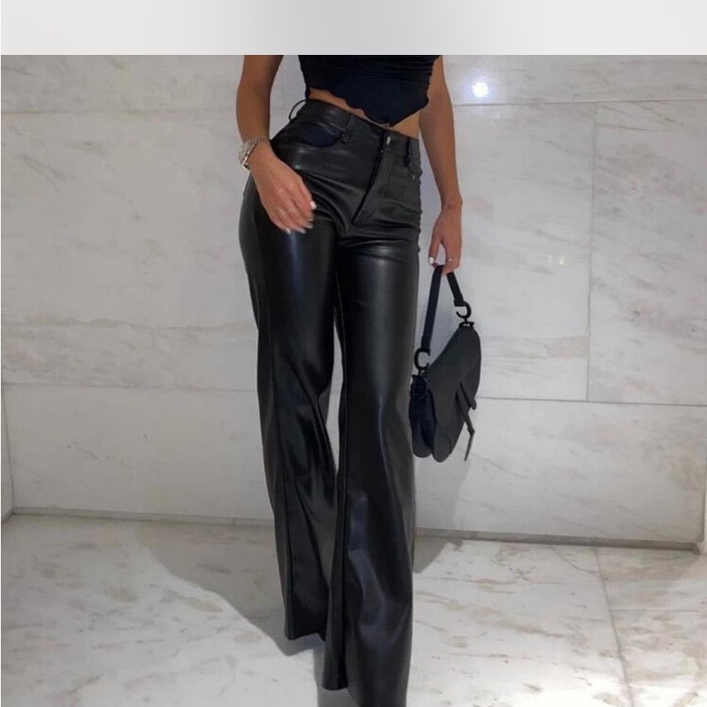 Tiger Mist Black Wide Leg Pants
